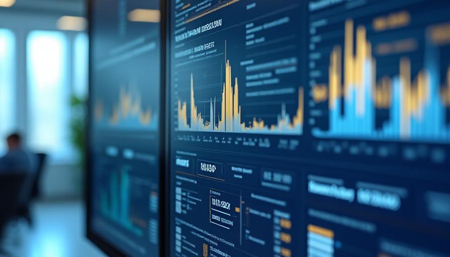 Professional technical dashboard showing uptime metrics and data analytics